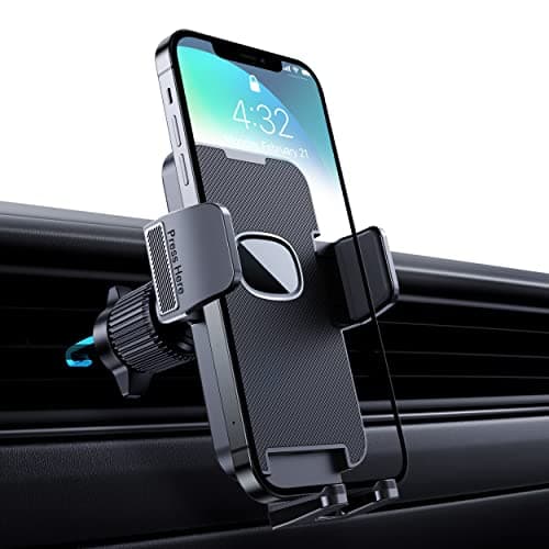 Support Téléphone Voiture de Qualité Militaire Porte Téléphone Rotatif à 360 Degrés pour Grille D'aération de Voiture (N