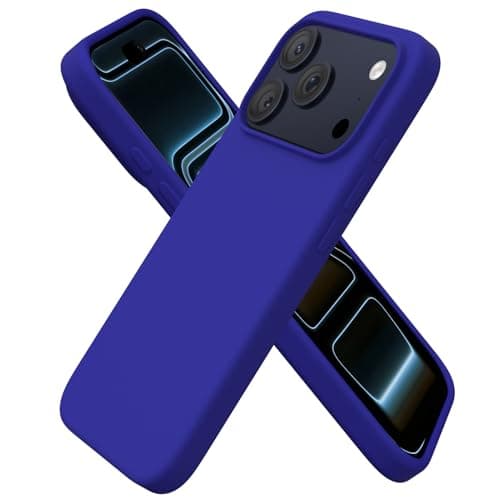 ORNARTO Coque en Silicone Liquide iPhone 17 Pro (6,3") - Protection Antichoc, Intérieur Doux en Microfibre, Bleu Marine — Bleu Klein