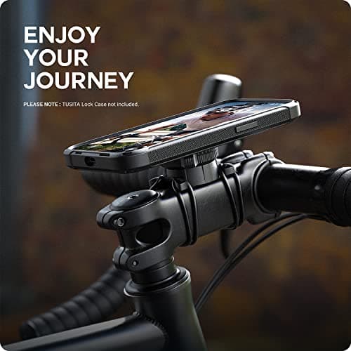 TUSITA Twist Lock Téléphone Portable Support de Guidon pour Cyclistes - Sports Outdoor - Élastique Robuste - BAMBOO - 1