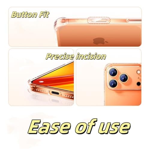 Melomon Coque iPhone 17 Pro 6,3 Pouces - Mince Étui Transparent Anti-Rayures & Antichoc