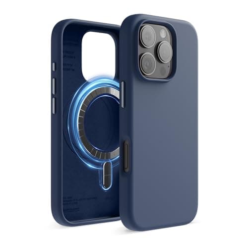 Coque magnétique en silicone elago pour iPhone 17 Pro - Antichoc et mince (Stone)  
Coque MagSafe premium en silicone el — Indigo