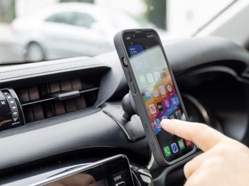 Quad Lock Support Téléphone Voiture pour Conducteur avec Fonction Obsolète-Preventive,pour Conducteurs Actifs,à Utiliser