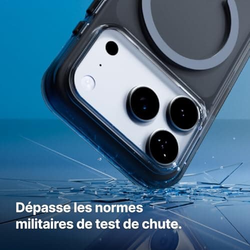 RHINOSHIELD Coque MagSafe iPhone 17 Pro Max | Clair, anti-jaunissement, haute transparence, force magnétique supérieure,