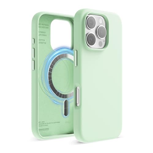 Coque magnétique en silicone elago pour iPhone 17 Pro - Antichoc et mince (Stone)  
Coque MagSafe premium en silicone el — Menthe Douce