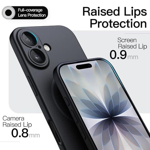 JETech Coque Magnétique Fine pour iPhone 17 6,3 Pouces Noir  
JETech Coque Magnétique Compatible MagSafe pour iPhone 17