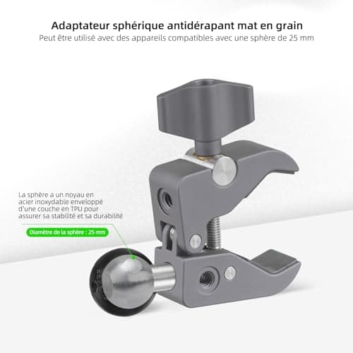 FANAUE Support de téléphone moto rotulé compatible RAM Mounts