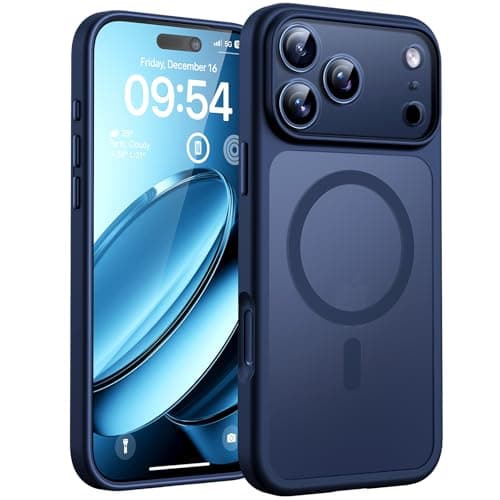 Coque magnétique ToCOL pour iPhone 17 Pro 6,3 Pouces | Anneau magnétique intégré | Protection améliorée de l'objectif |