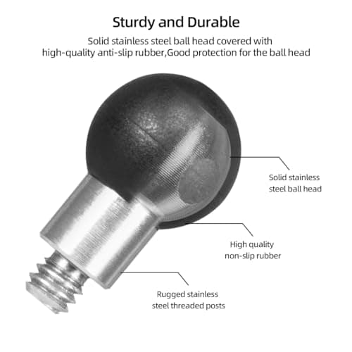 Adaptateur de tête de bol 17 mm compatibles GPS Garmin, pour supportphone moto vélo FANAUE