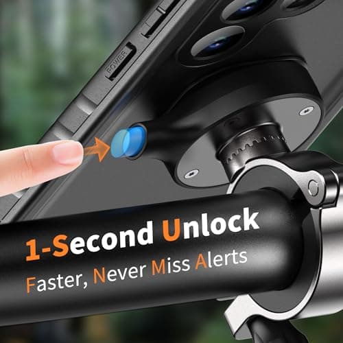 Cozycase Support Velo Moto Etanche pour Samsung Galaxy S25 - Support Anti Vibration Metal Telephone Pluie S25 Bike Holde