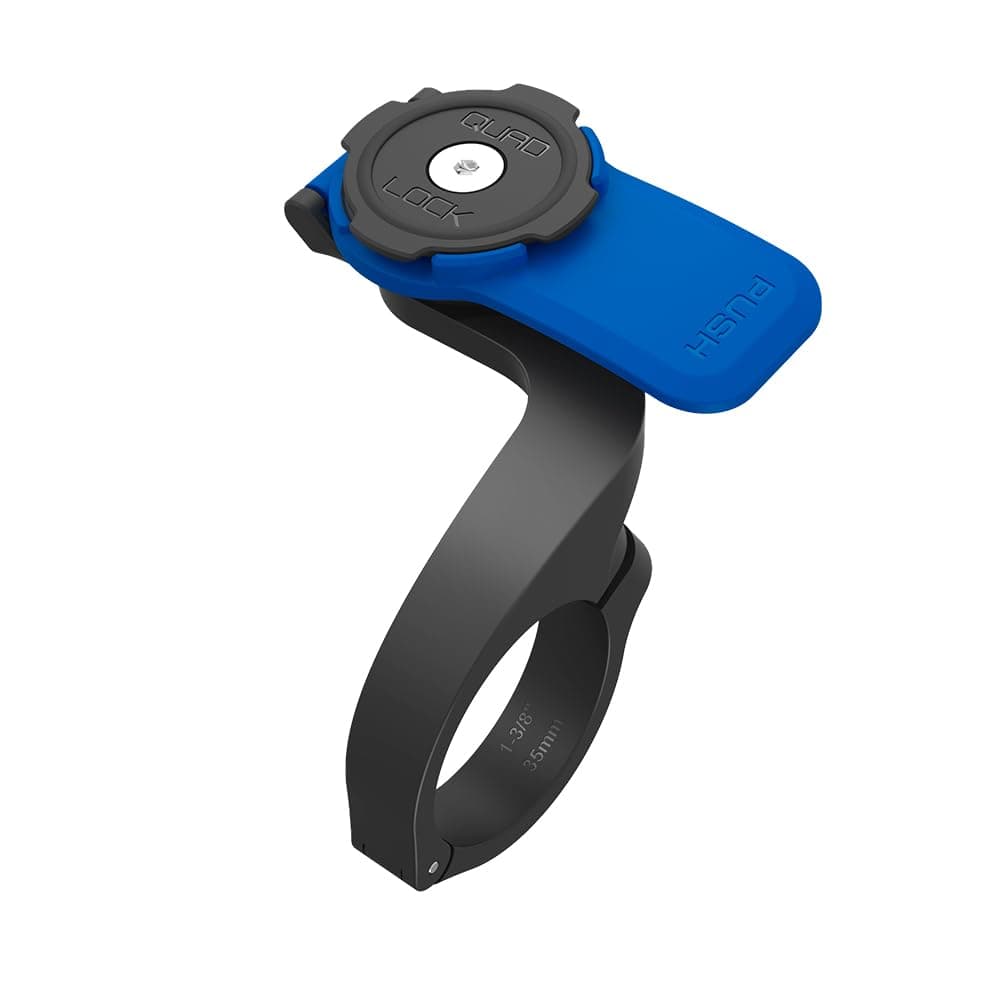 QUAD LOCK Out Front Guidon Support de téléphone portable (V3) universel pour iPhone, Galaxy et Pixel avec fixation robus