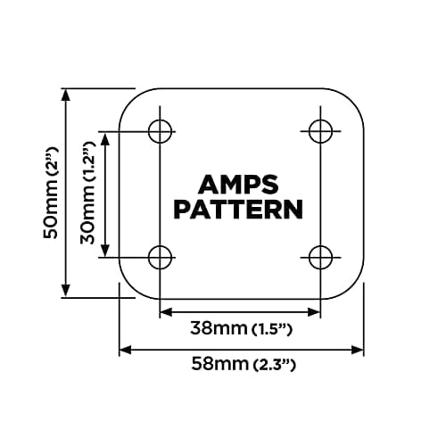 Quad Lock Base 360 Rectangle Plat 4 Trous Populaire par les Consommateurs Américains pour la Sécurité et la Durabilité |