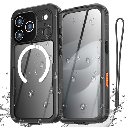 AICase Coque Étanche pour iPhone 17 Air - Protection IP68, Support MagSafe, Résistante à l'Eau, à la Neige, aux Chocs et — Noir