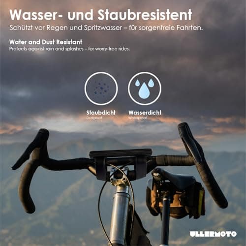 Support de téléphone moto Ullermoto pour guidon moignon Sportive Taille M