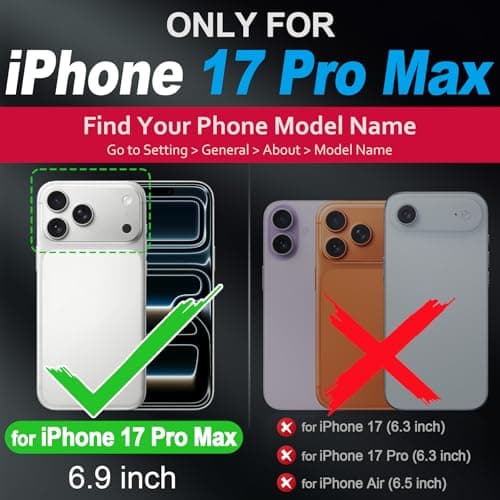 Shieldon Coque Amovible Cuir Véritable pour iPhone 17 Pro Max - Coque Recharge Sans Fil & Portefeuille 2 en 1 Bleu Marin