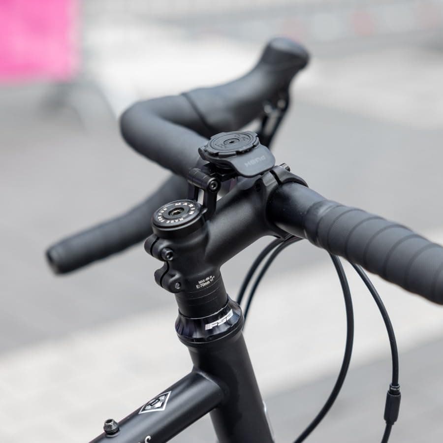 QUAD LOCK Capuchon de potence réglable pour smartphones - Support vélo avec adaptateur universel MAG - Sportif - Piste c