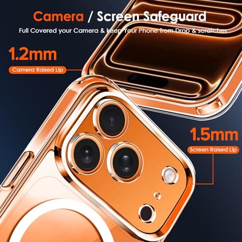 Coque Magnétique Ivoler pour iPhone 17 Pro Max - Compatible MagSafe, Protection Militaire, Étui HD Clair Anti-Jaunisseme