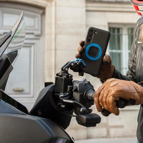 Quad Lock Supports de réservoir de Frein Moto pour iPhone et téléphones Samsung Galaxy - Protection Avancée - Motards et