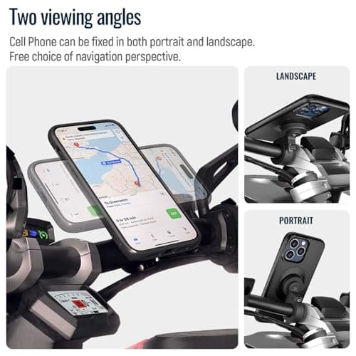 Support Telephone Velo Tout-Terrain pour VTT, Scooter, Vélo Electrique et Routier C-2e Gén.ERMOTOWasive Versatile Suppor
