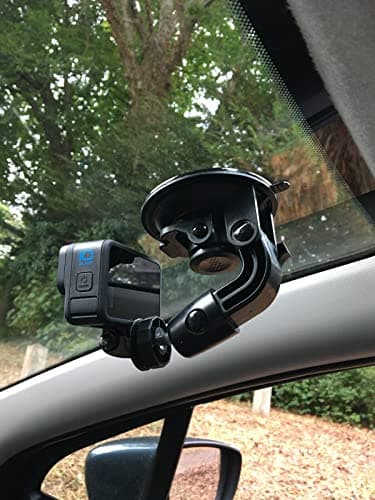 DesignUniverse Support pare-brise Universel pour Téléphone Compatible avec QuadLock et GoPro