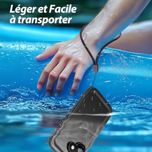 SPORTLINK Coque Étanche Antichoc pour iPhone 17 - IP68 Imperméable Militaire [IP68 Waterproof] - Protection Caméra+Écra