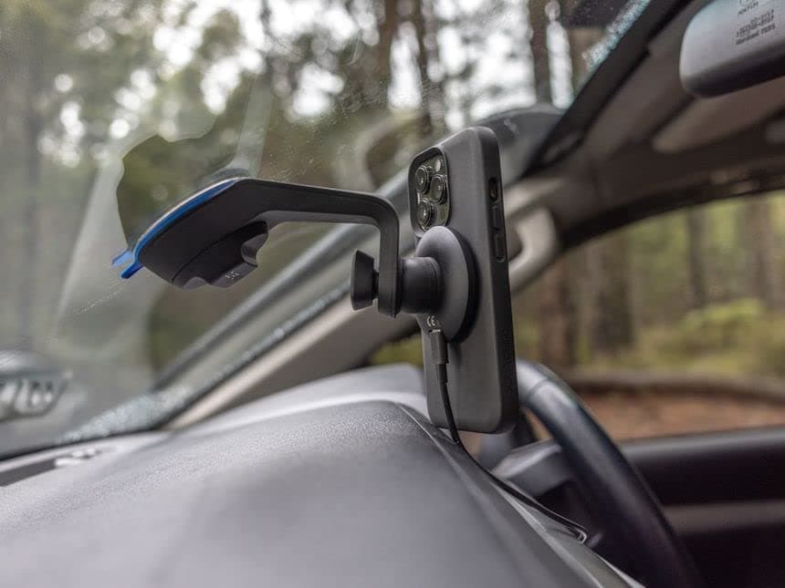 Ventouse Quad Lock Pare-Brise/Tableau De Bord Support Téléphone Universel pour iPhone, Galaxy et Pixel

Véhicule Quad Lo