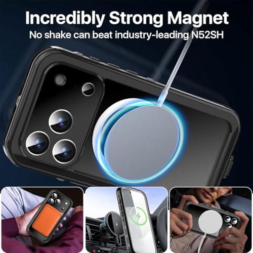 Coque étanche AICase iPhone 17 Pro, MagSafe, étanche à l'eau et à la neige, IP68, protection intégrale 360°

Coque étanc