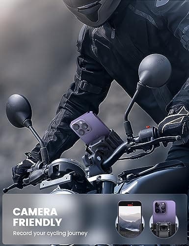 Support Téléphone Vélo Lamicall Rotation à 360°, Pince de Guidon à Dégagement Rapide pour iPhone 17/16/15/14/13/12 Pro M