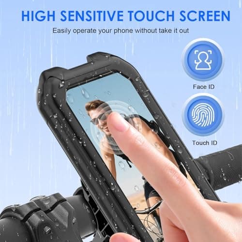 Support Téléphone Moto Étanche 360° Rotation Anti-Vibration pour VTT et Vélo Scooter 5,5-7,0 Pouces Smartphones    
Supp