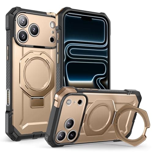 SUPCASE Coque MagSafe iPhone 17 Pro [Protection Militaire] [Support Métal Réglable] (UB Grip) Coque Magnétique Robuste p
