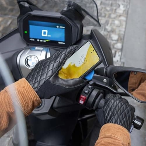 Support Quad Lock pour iPhone 15 Pro Max utilisant l'éch vowel de moto, amortissant les vibrations, coque included Mag