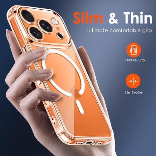 Coque Magnétique Ivoler pour iPhone 17 Pro Max - Compatible MagSafe, Protection Militaire, Étui HD Clair Anti-Jaunisseme