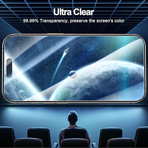 LOT DE 3 VERRE TREMPÉ PROTECTION ÉCRAN NEW'C iPhone 17 17 Pro 16 Pro - HD TRANSPARENT ULTRA RÉSISTANT OUTIL D'INSTALLATI