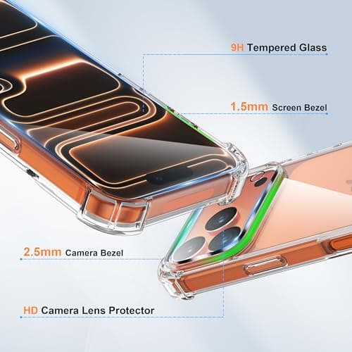 ORETECH Coque pour iPhone 17 Pro avec 2 Verres Trempés Global Recycled Standard
ORETECH Coque pour iPhone 17 Pro Protect