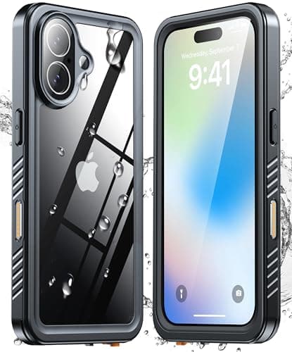 ANTSHARE Coque iPhone 17 Étanche Antichoc, IP68 Waterproof, Intégrale 360 degres Incassable [ProtectionCamera+Écran] (6.