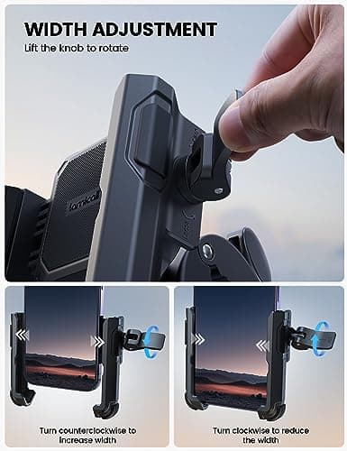 Support Téléphone Vélo Lamicall Rotation à 360°, Pince de Guidon à Dégagement Rapide pour iPhone 17/16/15/14/13/12 Pro M