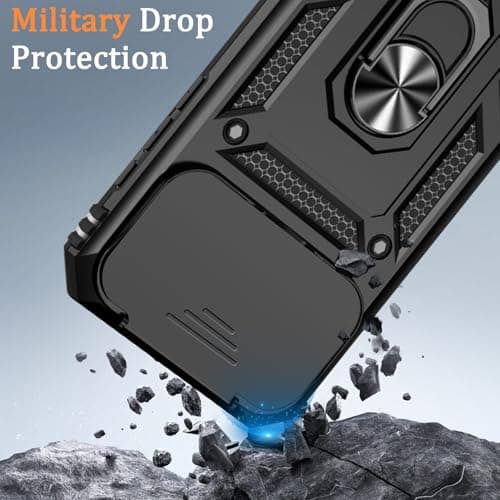 Coque WeiCase pour iPhone 17 Pro Max, Armure Rigide Antichoc, Noir