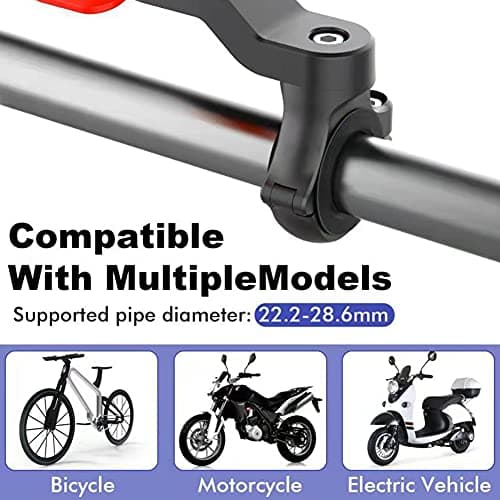 Kisbeibi Support de téléphone portable universel pour vélo et moto, amortisseur de vibrations pour smartphone de 4,7 à 7