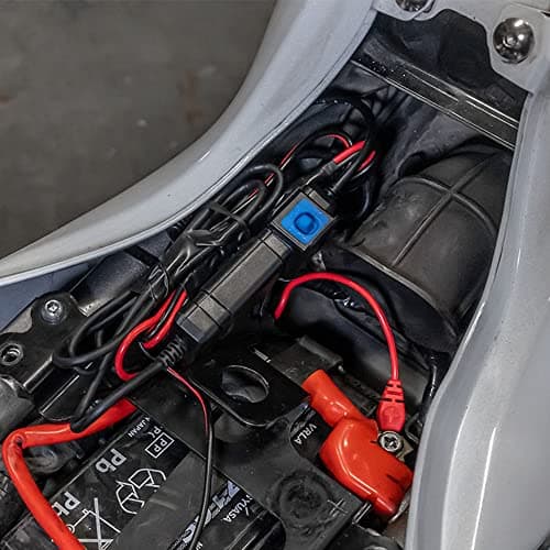 Adaptateur Intelligent étanche 12V à USB pour Motos, Bateaux, Caravanes - Chargeur Réversible USB-C 2 Ports 20A avec Ind
