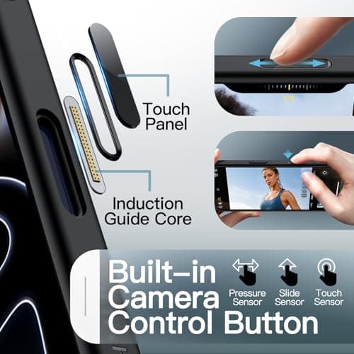 Coque Magnétique JETech pour iPhone 17 Pro Max - Étui Fine Antichoc MagSafe (Noir)  
Coque Magnétique JETech 6,9 Pouces