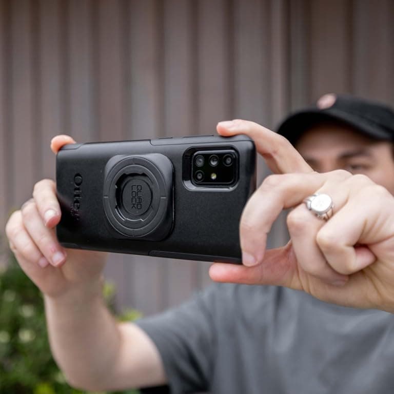 QUAD LOCK Capuchon de potence réglable pour smartphones - Support vélo avec adaptateur universel MAG - Sportif - Piste c