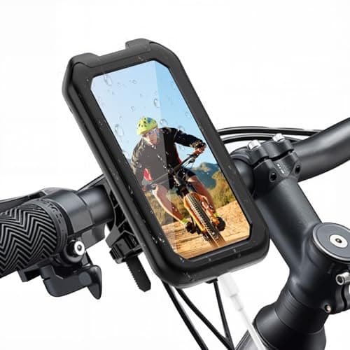 Support Téléphone Moto Étanche 360° Rotation Anti-Vibration pour VTT et Vélo Scooter 5,5-7,0 Pouces Smartphones    
Supp