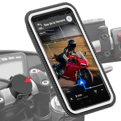 Shapeheart Support telephone moto innovant, magnétique et étanche, compatible tous téléphones, pour motards polyvalent