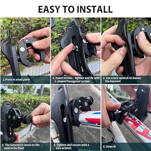 Porte-gobelet Mathtoxyz pour moto et ATV 50-90mm, compatible avec toutes bouteilles 1,3 à 4 cm, pour vélo et scooter
