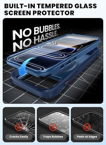 i-BLASON Ares Coque pour iPhone 17 Pro Max 6,9" 2025 | Protection d'Ecran Verre Trempé | Protection Magnétique MagSafe C
