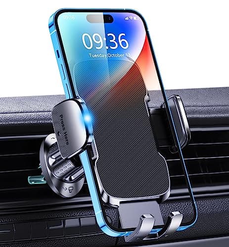 Glangeh Support Telephone Voiture Voiture Compatible iPhone 17 Pro Max, Rotatif 360°, Prix Concis (2025 Clip Amélioré)