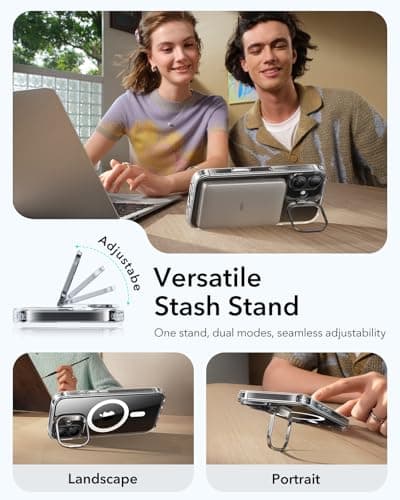 ESR Coque Transparente pour iPhone 17, Protection Commande de la Caméra et Compatible MagSafe, Idéale pour Hommes et Fem