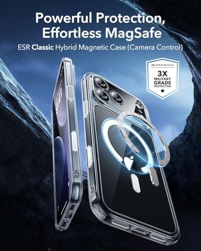 <think>

</think>

Coque ESR pour iPhone 17 Pro Max, Protection Caméra, Compatible MagSafe, Étui Militaire Antichute, Tr
