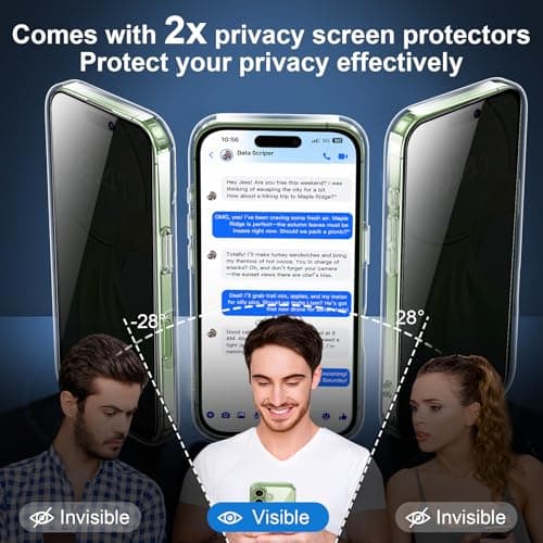 Helssitot Coque Magnétique iPhone 17 Militaire + 2 Verres Trempé Anti-Espion