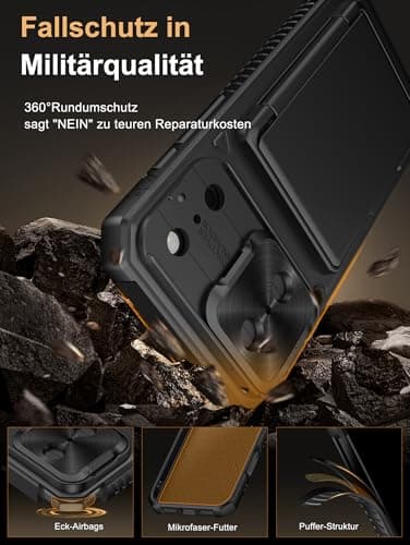 Coque Vihibii pour iPhone 17 Pro Max Antichoc et RFID Blocage, Noir | Protection Cache Camera Silicone Militaire