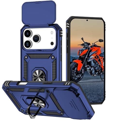 Coque WeiCase pour iPhone 17 Pro Max, Armure Rigide Antichoc, Noir — blue